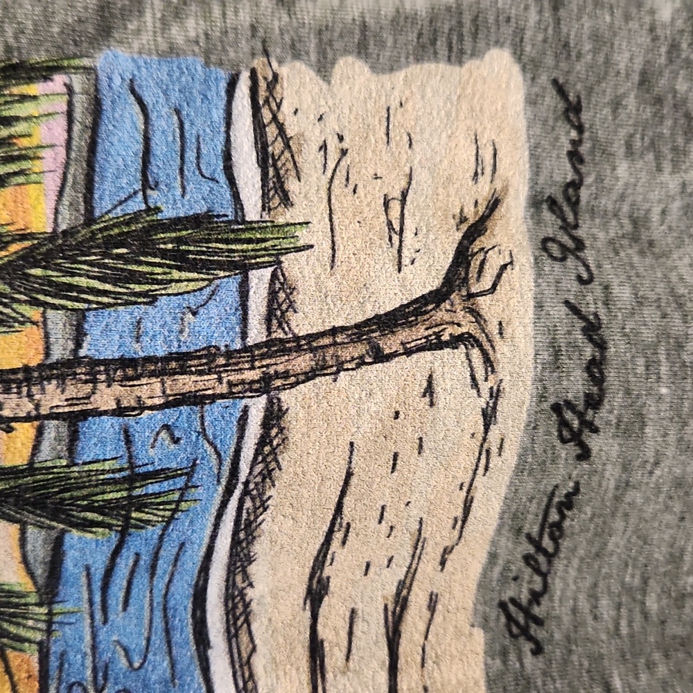 NWT League 91 Tiki Hut Beach House Hilton Head Island Men's Sz M Graphic T-Shirt - Picture 9 of 9